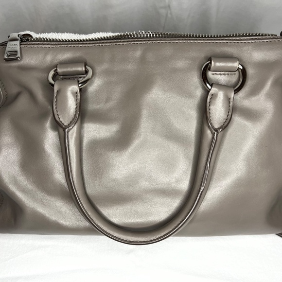 Prada Grey Leather Satchel - Picture 4 of 16